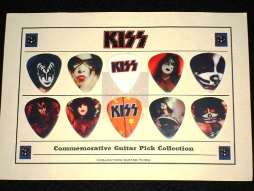 KISS Rare New Commemorative Guitar Picks Frame Great Gift